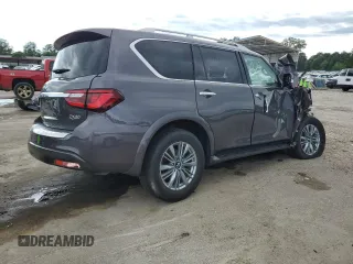 2024 Infiniti QX80 Luxe z VIN JN8AZ2AE7R9329825, wystawiony jako Copart lot #58100115 z przebiegiem Nie podano mil oraz Nie do naprawy • Non repairable. Historia ofert i sprzedaży dostępna na DreamBid. Obrazek 3.