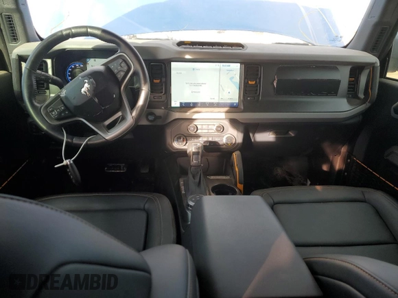 2021 Ford Bronco with VIN 1FMEE5DP9MLA96464, listed as a Copart auction lot 43830135 with 5,211 mi miles and Salvage Title. Bid and sale history available at DreamBid. Image 8.