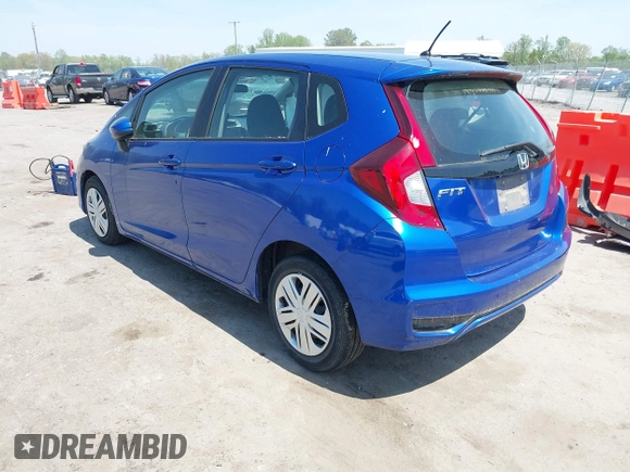 2019 Honda Fit LX with VIN 3HGGK5H48KM749935, listed as a IAAI auction lot 42082491 with 19,077 mi miles. Bid and sale history available at carsss.com. Image 3.