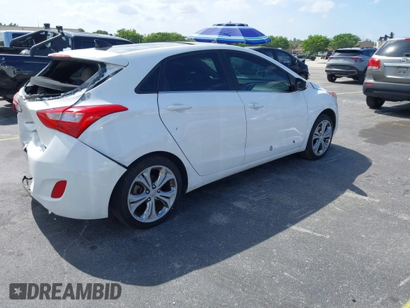 2013 Hyundai Elantra GT with VIN KMHD35LE0DU048766, listed as a IAAI auction lot 41644934 with 158,965 mi miles. Bid and sale history available at carsss.com. Image 4.
