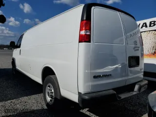 2023 GMC Savana Cargo Van with VIN 1GTW7BFP5P1106258, listed as a Copart auction lot 84307974 with 34,638 mi miles and Non Repairable. Bid and sale history available at carsss.com. Image 2.