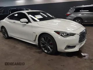 2018 Infiniti Q60 RED SPORT 400 with VIN JN1FV7EL3JM630017, listed as a IAAI auction lot 41697880 with 73,951 mi miles. Bid and sale history available at carsss.com. Image 1.