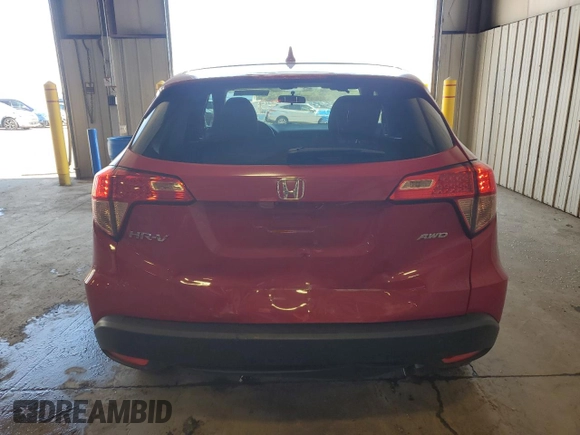 2016 Honda HR-V EX with VIN 3CZRU6H54GM724743, listed as a Copart auction lot 56488925 with 90,969 mi miles and Salvage Title. Bid and sale history available at DreamBid. Image 6.