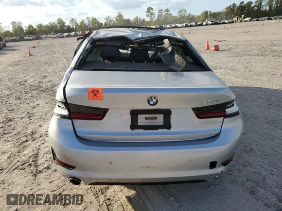 2020 BMW 3 Series 330i with VIN WBA5R1C07LFH41664, listed as a Copart auction lot 82163114 with Not Provided miles and Non Repairable. Bid and sale history available at DreamBid. Image 6.