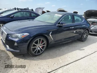 2020 Genesis G70 3.3T Advanced with VIN KMTG74LE5LU063621, listed as a Copart auction lot 74344614 with 20,611 mi miles and Non Repairable. Bid and sale history available at carsss.com. Image 1.