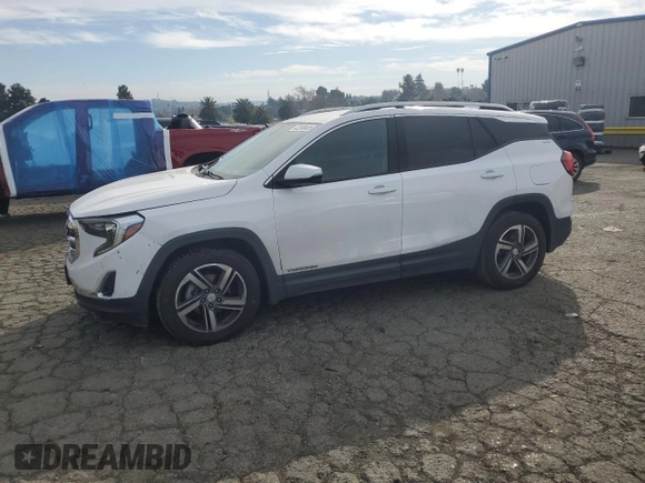 2019 GMC Terrain SLT with VIN 3GKALVEV9KL237075, listed as a Copart auction lot 42240435 with 93,943 mi miles and Salvage Title. Bid and sale history available at carsss.com. Image 1.