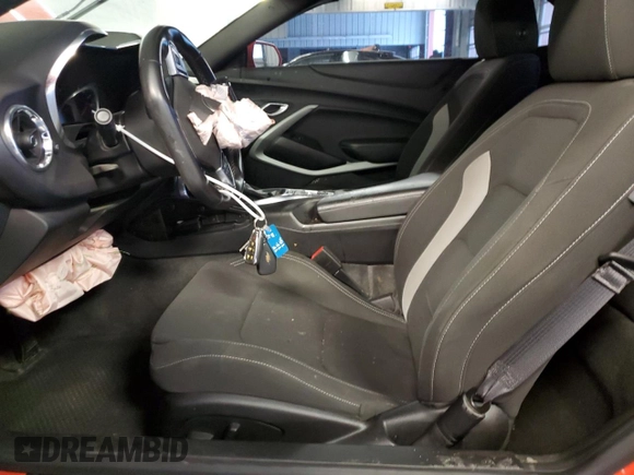 2020 Chevrolet Camaro 1LT with VIN 1G1FB3DX4L0145505, listed as a Copart auction lot 41335665 with 48,739 mi miles and Salvage Title. Bid and sale history available at carsss.com. Image 7.