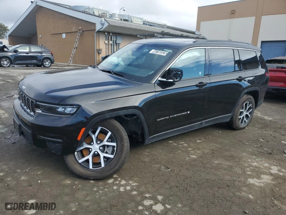 2024 Jeep Grand Cherokee L Limited with VIN 1C4RJKBG3R8603405, listed as a Copart auction lot 46160325 with 10,887 mi miles and Salvage Title. Bid and sale history available at carsss.com. Image 1.