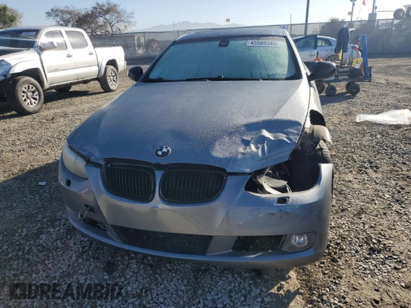 2007 BMW 3 Series 335i with VIN WBAWB73567P036763, listed as a Copart auction lot 45509345 with 196,588 mi miles and Salvage Title. Bid and sale history available at carsss.com. Image 5.