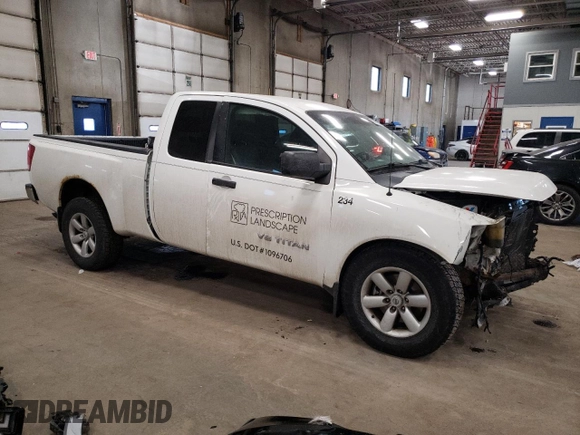 2010 Nissan Titan with VIN 1N6BA0CJ1AN310380, listed as a Copart auction lot 42785105 with 111,663 mi miles and Salvage title. Bid and sale history available at DreamBid. Image 4.