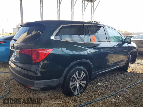 2017 Honda Pilot EX-L with VIN 5FNYF5H57HB018717, listed as a Copart auction lot 42813595 with 62,123 mi miles and Salvage Title. Bid and sale history available at carsss.com. Image 3.