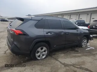 2020 Toyota RAV4 Hybrid XLE with VIN 2T3RWRFV0LW076881, listed as a Copart auction lot 45596675 with 212,397 mi miles and Salvage title. Bid and sale history available at DreamBid. Image 3.