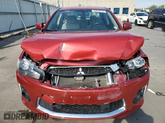 2017 Mitsubishi Lancer ES with VIN JA32U2FU7HU004617, listed as a Copart auction lot 70655914 with 91,629 mi miles and Salvage Title. Bid and sale history available at carsss.com. Image 5.