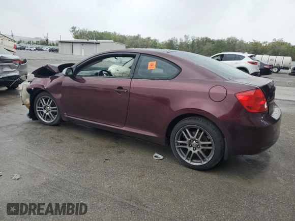 2007 Scion tC Spec with VIN JTKDE177X70146002, listed as a Copart auction lot 48511555 with 0 mi miles and Salvage Title. Bid and sale history available at carsss.com. Image 2.