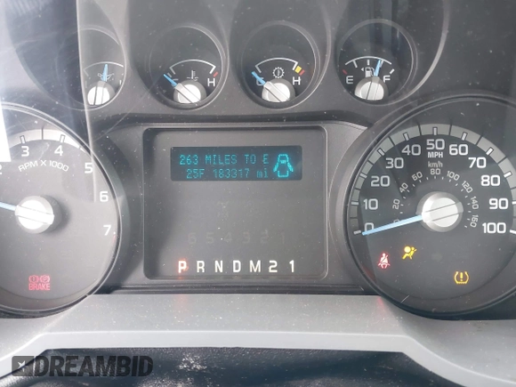 2011 Ford F-250 XL with VIN 1FT7X2A60BEC80386, listed as a IAAI auction lot 41606542 with 183,317 mi miles and . Bid and sale history available at DreamBid. Image 7.