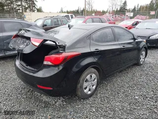 2016 Hyundai Elantra SE with VIN KMHDH4AE6GU628350, listed as a IAAI auction lot 41915493 with 1 mi miles. Bid and sale history available at carsss.com. Image 4.