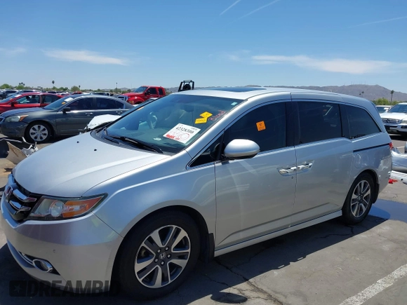 2014 Honda Odyssey Touring с VIN 5FNRL5H98EB070983, выставлен на аукционе IAAI как лот 42328380 с пробегом Не указан миль и . История ставок и продаж доступна на DreamBid. Изображение 2.