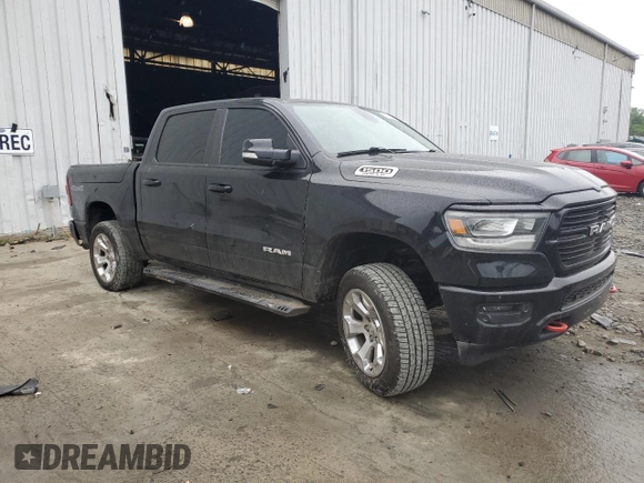 2019 Ram 1500 Big Horn with VIN 1C6SRFFT5KN698816, listed as a Copart auction lot 55287665 with 143,969 mi miles and Salvage title. Bid and sale history available at DreamBid. Image 4.