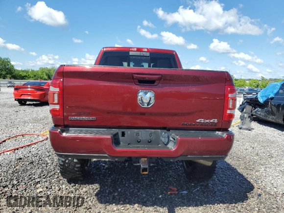 2022 Ram 2500 Big Horn with VIN 3C6UR5DL9NG185880, listed as a Copart auction lot 55616445 with 49,991 mi miles and Salvage title. Bid and sale history available at DreamBid. Image 6.
