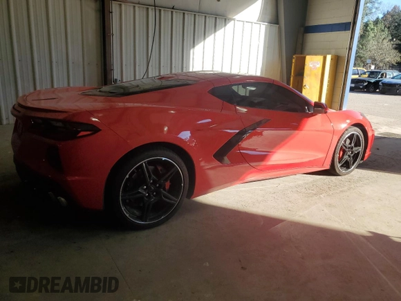 2020 Chevrolet Corvette 2LT with VIN 1G1Y72D40L5112109, listed as a Copart auction lot 79007144 with 24,206 mi miles and Salvage Title. Bid and sale history available at carsss.com. Image 3.