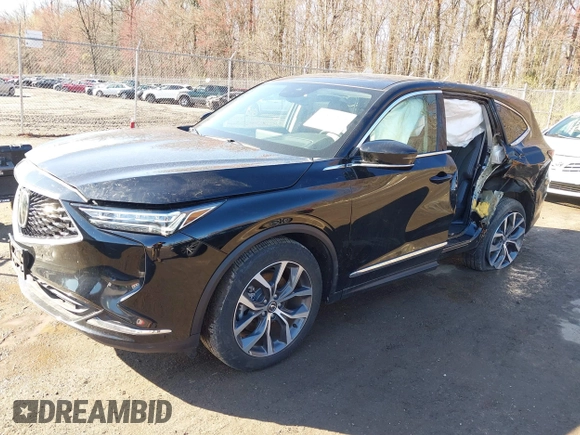 2023 Acura MDX w/Technology Package with VIN 5J8YE1H47PL018815, listed as a IAAI auction lot 41849145 with 28,045 mi miles. Bid and sale history available at carsss.com. Image 17.