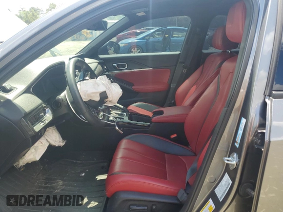2023 Acura Integra w/A-Spec Package with VIN 19UDE4H33PA025604, listed as a Copart auction lot 57311985 with 25,323 mi miles and Salvage title. Bid and sale history available at DreamBid. Image 7.