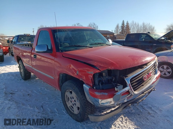 1999 GMC Sierra 1500 SLE with VIN 1GTEK14V3XE533078, listed as a Copart auction lot 48763075 with 160,477 mi miles and Salvage Title. Bid and sale history available at DreamBid. Image 4.