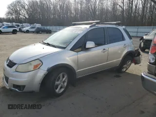 2007 Suzuki SX4 with VIN JS2YB413775101553, listed as a Copart auction lot 86815574 with 184,809 mi miles and Salvage Title. Bid and sale history available at carsss.com. Image 1.