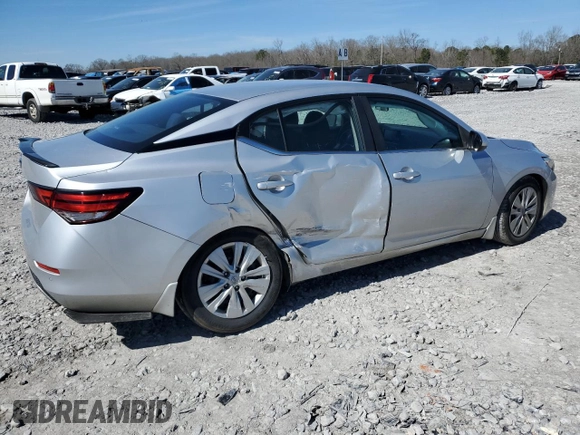 2020 Nissan Sentra S with VIN 3N1AB8BV4LY278841, listed as a Copart auction lot 46375875 with 62,974 mi miles and Salvage Title. Bid and sale history available at carsss.com. Image 3.
