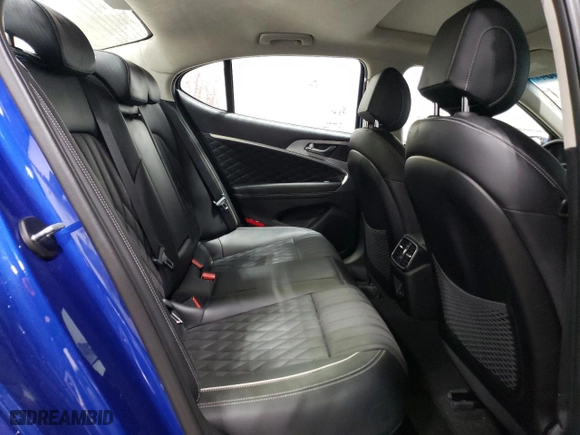 2021 Genesis G70 2.0T with VIN KMTG44LA3MU073734, listed as a Copart auction lot 77849884 with 31,477 mi miles and Salvage Title. Bid and sale history available at carsss.com. Image 10.