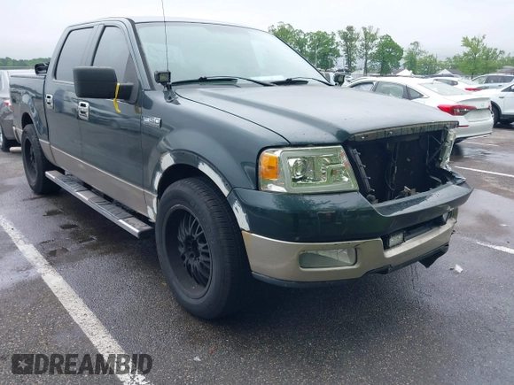 2004 Ford F-150 XLT with VIN 1FTPW12574KC02677, listed as a IAAI auction lot 42210053 with 145,425 mi miles and . Bid and sale history available at DreamBid. Image 1.