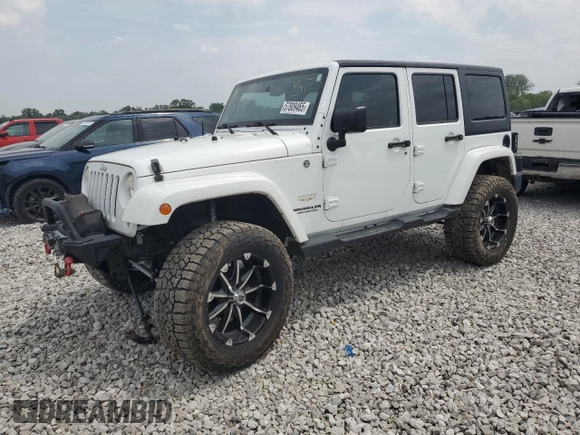 2014 Jeep Wrangler Unlimited Sahara with VIN 1C4BJWEG8EL266340, listed as a Copart auction lot 57809465 with 121,191 mi miles and Salvage title. Bid and sale history available at DreamBid. Image 1.