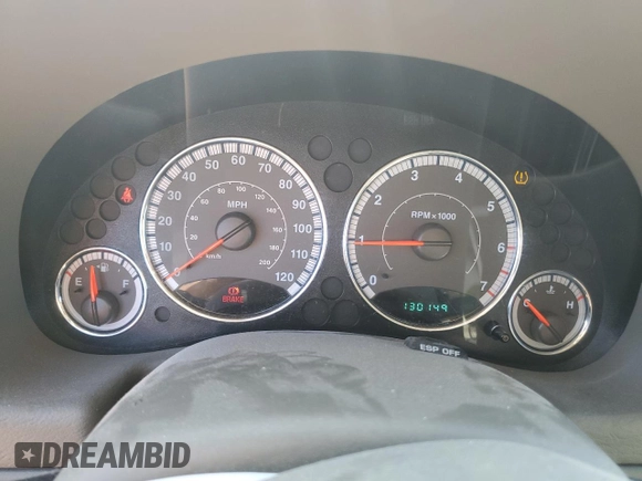 2006 Jeep Liberty Limited with VIN 1J8GL58K86W155922, listed as a Copart auction lot 64620815 with 130,149 mi miles and Salvage title. Bid and sale history available at DreamBid. Image 9.