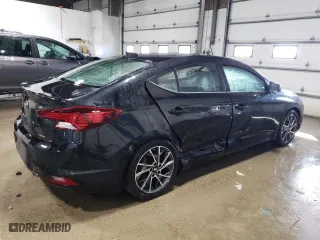 2019 Hyundai Elantra SEL with VIN 5NPD84LF1KH465863, listed as a Copart auction lot 48281685 with 52,907 mi miles and Salvage Title. Bid and sale history available at carsss.com. Image 3.