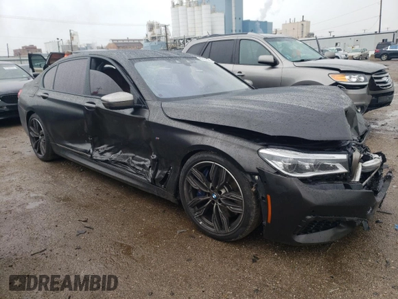 2018 BMW 7 Series M760i xDrive with VIN WBA7H6C5XJG614982, listed as a Copart auction lot 67186313 with 0 mi miles. Bid and sale history available at carsss.com. Image 4.