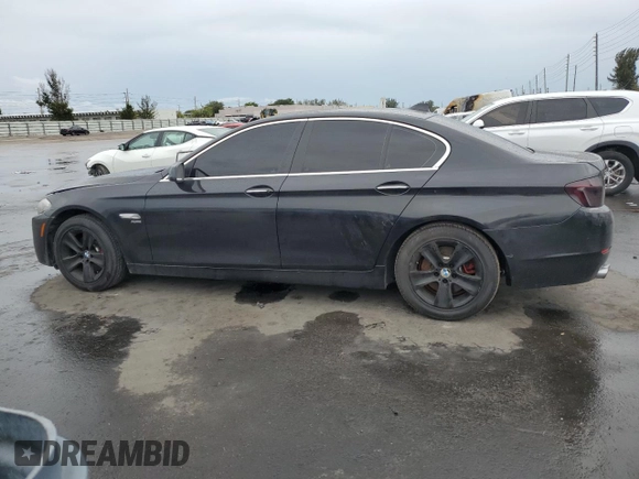2012 BMW 5 Series 528i xDrive with VIN WBAXH5C54CDW04057, listed as a Copart auction lot 46123725 with 127,657 mi miles and Salvage Title. Bid and sale history available at DreamBid. Image 2.