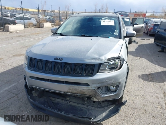 2020 Jeep Compass Latitude with VIN 3C4NJCBBXLT158887, listed as a IAAI auction lot 41752495 with 95,429 mi miles and . Bid and sale history available at DreamBid. Image 12.