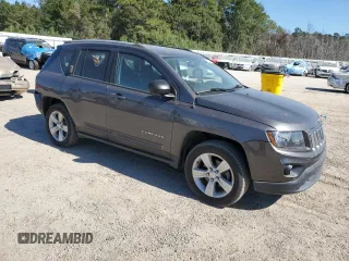 2017 Jeep Compass Sport with VIN 1C4NJCBA2HD147418, listed as a Copart auction lot 76757094 with 125,947 mi miles and Salvage Title. Bid and sale history available at carsss.com. Image 4.