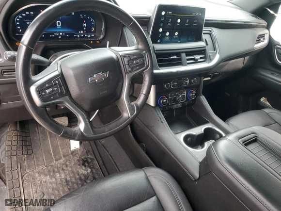 2022 Chevrolet Tahoe Z71 with VIN 1GNSKPKD8NR250947, listed as a Copart auction lot 42434035 with 57,665 mi miles and Salvage Title. Bid and sale history available at carsss.com. Image 8.
