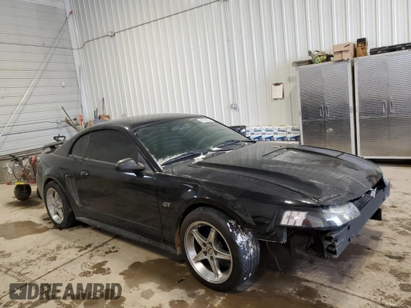 2001 Ford Mustang GT Deluxe with VIN 1FAFP42X51F230659, listed as a Copart auction lot 44784605 with 185,358 mi miles and Salvage Title. Bid and sale history available at carsss.com. Image 4.