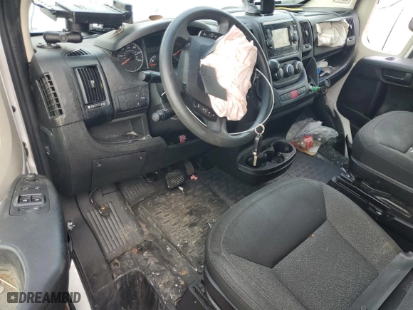2019 Ram ProMaster Cargo Van with VIN 3C6URVJG7KE504143, listed as a Copart auction lot 45877345 with 300,689 mi miles and Salvage Title. Bid and sale history available at carsss.com. Image 8.