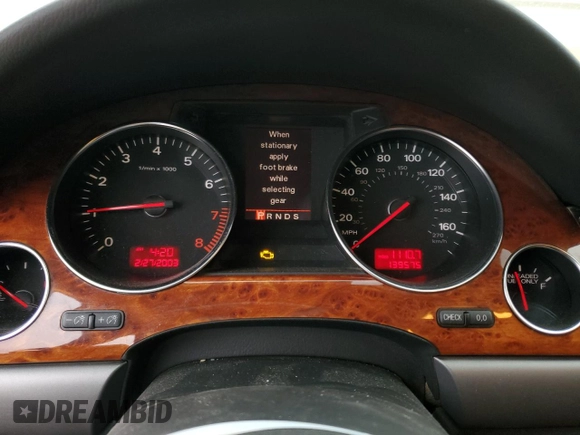 2004 Audi A8 L with VIN WAUML44E74N005627, listed as a Copart auction lot 84340834 with 139,575 mi miles and Clean Title. Bid and sale history available at carsss.com. Image 9.