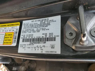 2019 Ford Fusion SE with VIN 3FA6P0HD4KR177589, listed as a Copart auction lot 86351984 with 126,075 mi miles and Salvage Title. Bid and sale history available at carsss.com. Image 12.