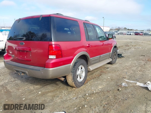 2003 Ford Expedition Eddie Bauer with VIN 1FMFU17L63LC52810, listed as a IAAI auction lot 41127759 with 1 mi miles. Bid and sale history available at carsss.com. Image 4.