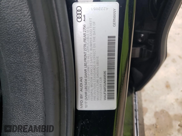 2018 Audi A6 Sport with VIN WAUF3AFC0JN049595, listed as a Copart auction lot 71538564 with 131,232 mi miles and Salvage Title. Bid and sale history available at carsss.com. Image 14.