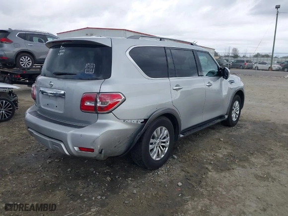 2017 Nissan Armada SV with VIN JN8AY2NC3H9505733, listed as a IAAI auction lot 41718132 with 148,084 mi miles. Bid and sale history available at carsss.com. Image 4.