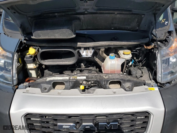 2019 Ram ProMaster Cargo Van with VIN 3C6URVJG7KE558204, listed as a Copart auction lot 50204845 with 134,694 mi miles and Clean Title. Bid and sale history available at carsss.com. Image 12.