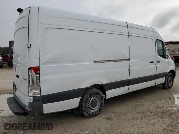 2022 Mercedes-Benz Sprinter Cargo with VIN W1Y40CHY0NT101988, listed as a Copart auction lot 46516295 with 91,042 mi miles and Salvage Title. Bid and sale history available at carsss.com. Image 3.