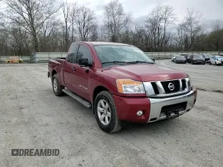 2014 Nissan Titan SV with VIN 1N6AA0CAXEN514113, listed as a Copart auction lot 53114095 with 32,135 mi miles and Salvage title. Bid and sale history available at DreamBid. Image 10.