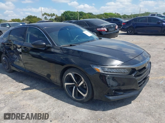 2022 Honda Accord Sport SE with VIN 1HGCV1F42NA034507, listed as a IAAI auction lot 42146558 with 35,673 mi miles and . Bid and sale history available at DreamBid. Image 18.